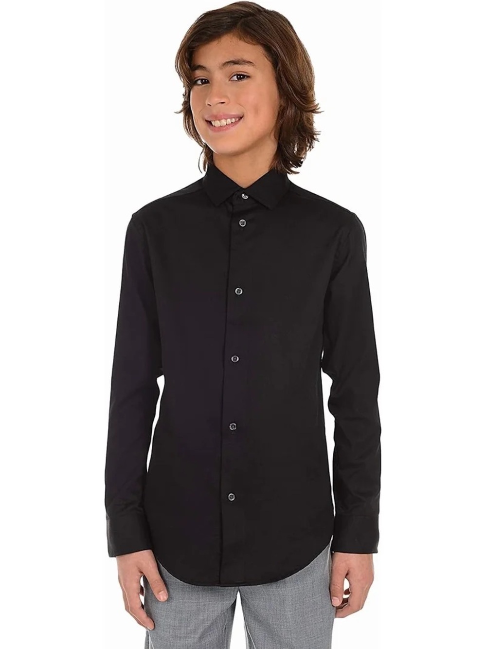 Calvin Klein Boys Solid Stretch Shirt bundle size 14